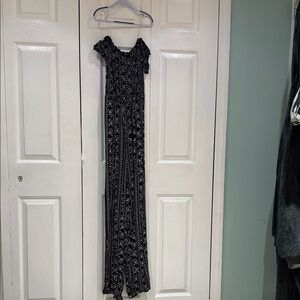 Elegant Black and White Women's Dress